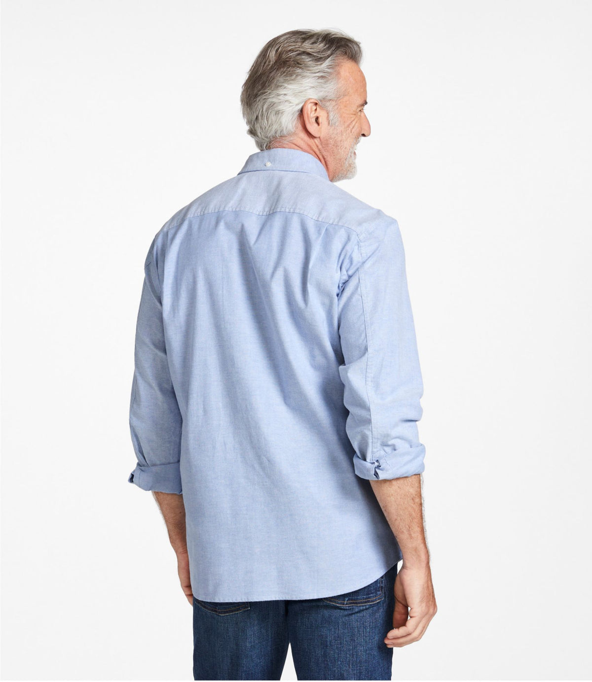 L.L.Bean Men's Comfort Stretch® Oxford Shirt, Traditional Untucked Fit