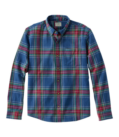 L.L.Bean Men's Sunwashed Twill Shirt, Slightly Fitted Untucked Fit