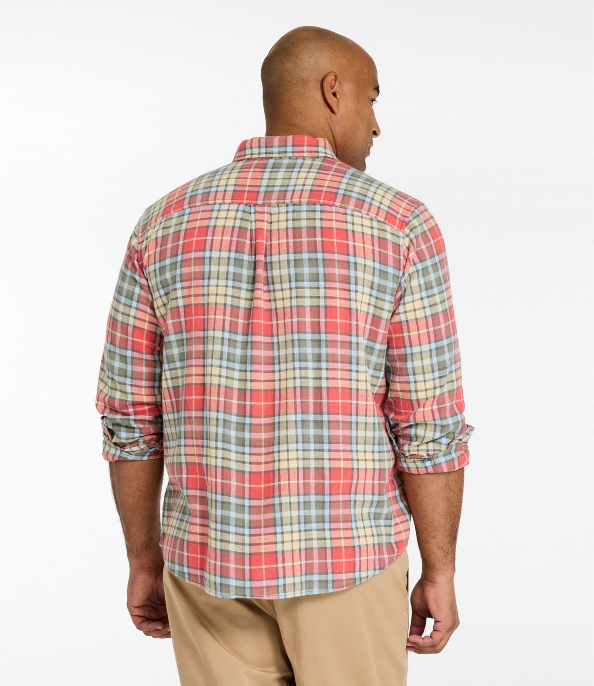 L.L.Bean Men's Sunwashed Twill Shirt, Slightly Fitted Untucked Fit