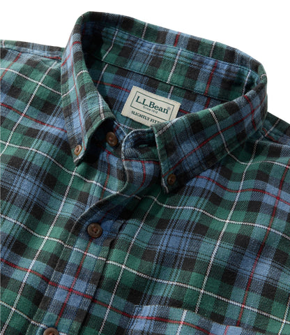 L.L.Bean Men's Sunwashed Twill Shirt, Slightly Fitted Untucked Fit