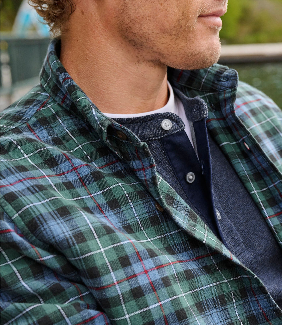 L.L.Bean Men's Sunwashed Twill Shirt, Slightly Fitted Untucked Fit