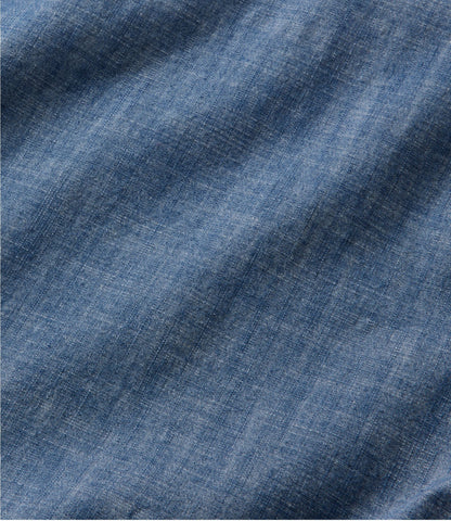 L.L.Bean Men's Comfort Stretch® Chambray Shirt, Traditional Untucked Fit, Short-Sleeve