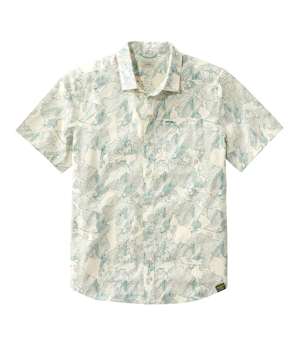 L.L.Bean Men's All-Adventure Shirt Sailcloth Topo