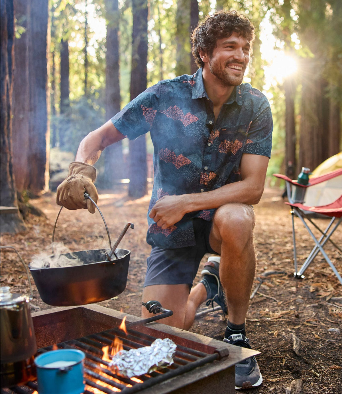 L.L.Bean Men's All-Adventure Shirt Sailcloth Topo