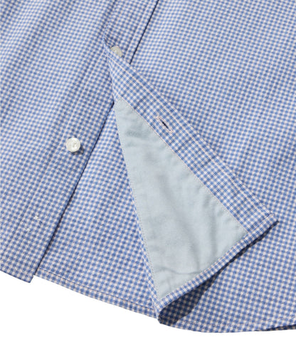L.L.Bean Men's Comfort Stretch Performance® Seersucker Shirt, Long-Sleeve, Slightly Fitted Untucked Fit, Plaid Pale Rose