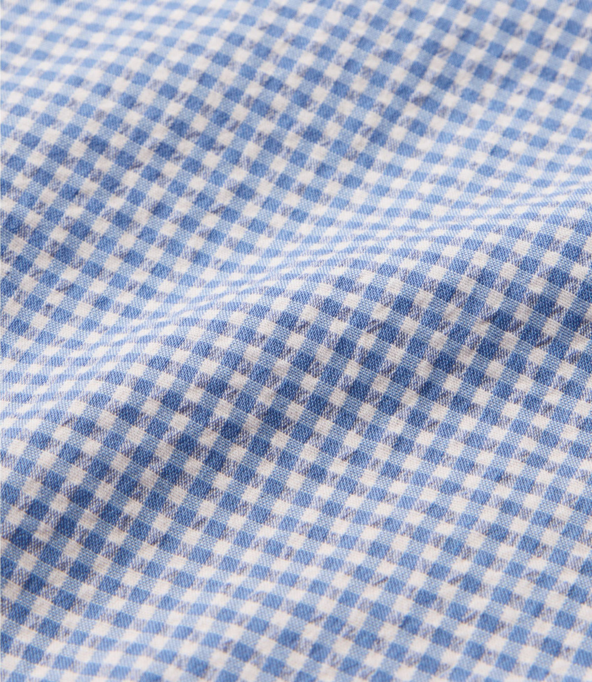 L.L.Bean Men's Comfort Stretch Performance® Seersucker Shirt, Long-Sleeve, Slightly Fitted Untucked Fit, Plaid Pale Rose