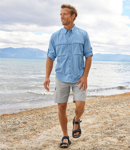 L.L.Bean Men's Tropicwear Shirt, Long-Sleeve Dusty Sage
