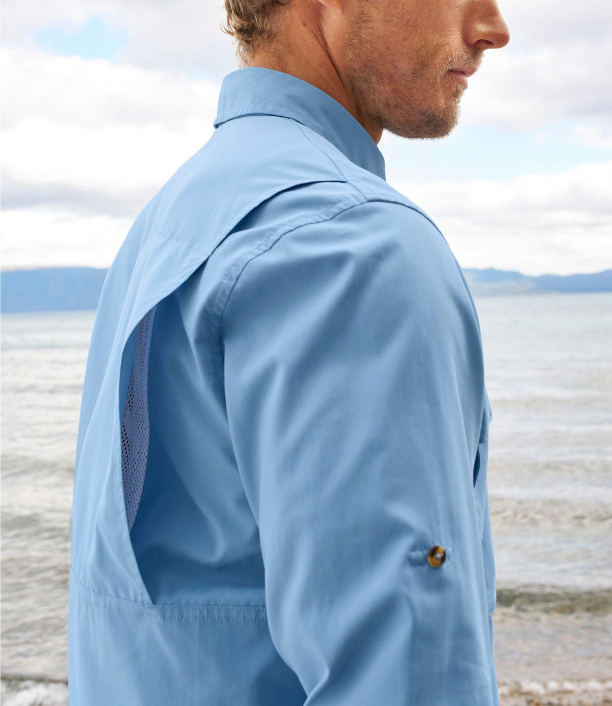L.L.Bean Men's Tropicwear Shirt, Long-Sleeve Dusty Sage