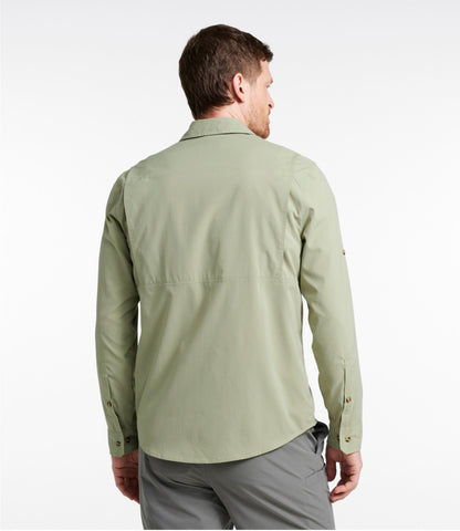 L.L.Bean Men's Tropicwear Shirt, Long-Sleeve Dusty Sage