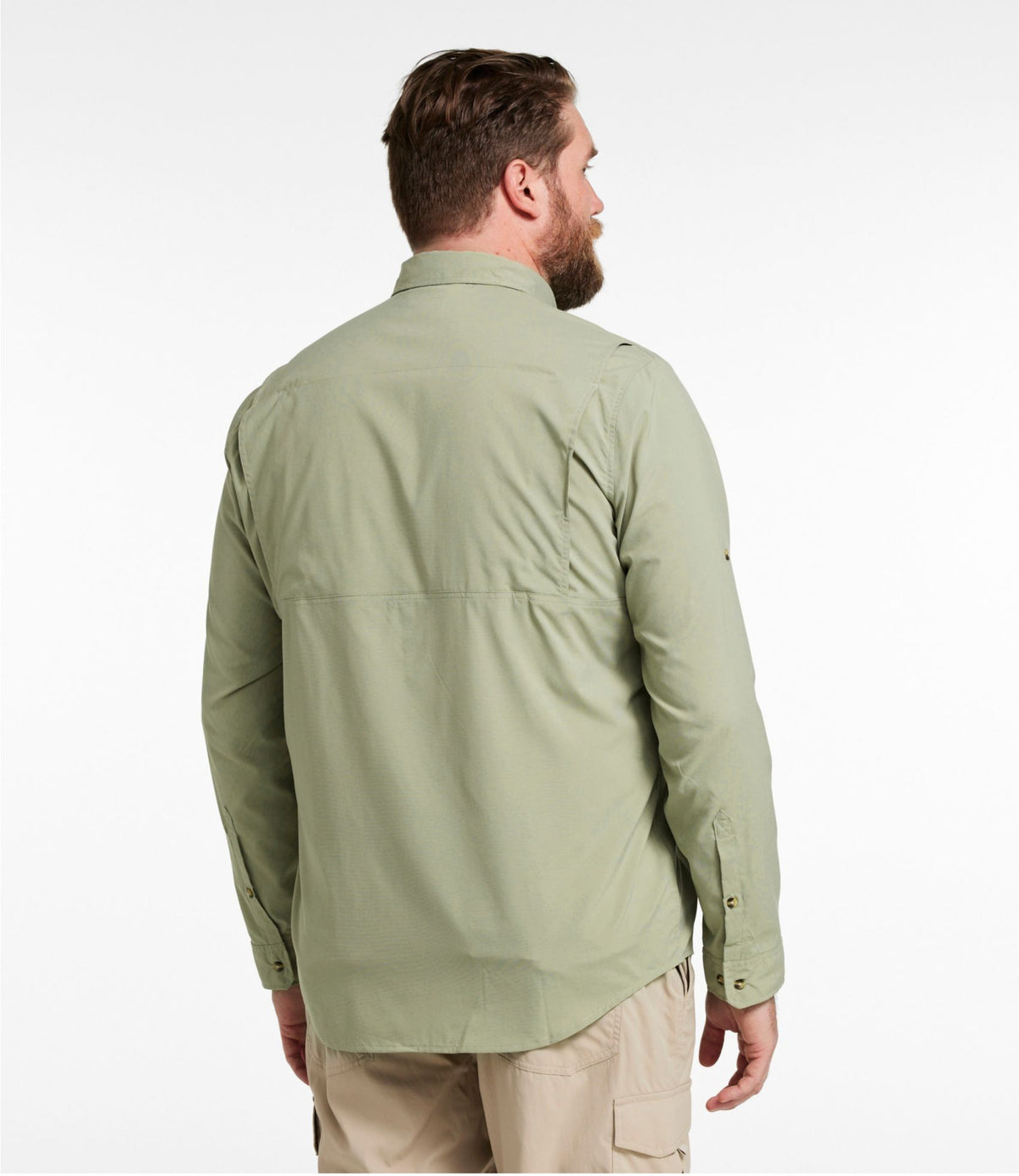 L.L.Bean Men's Tropicwear Shirt, Long-Sleeve Dusty Sage