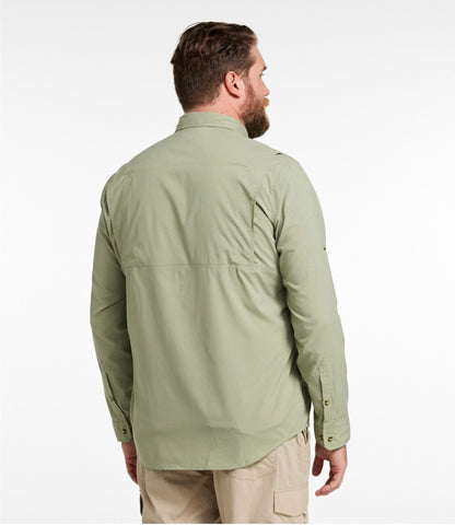 L.L.Bean Men's Tropicwear Shirt, Long-Sleeve Dusty Sage