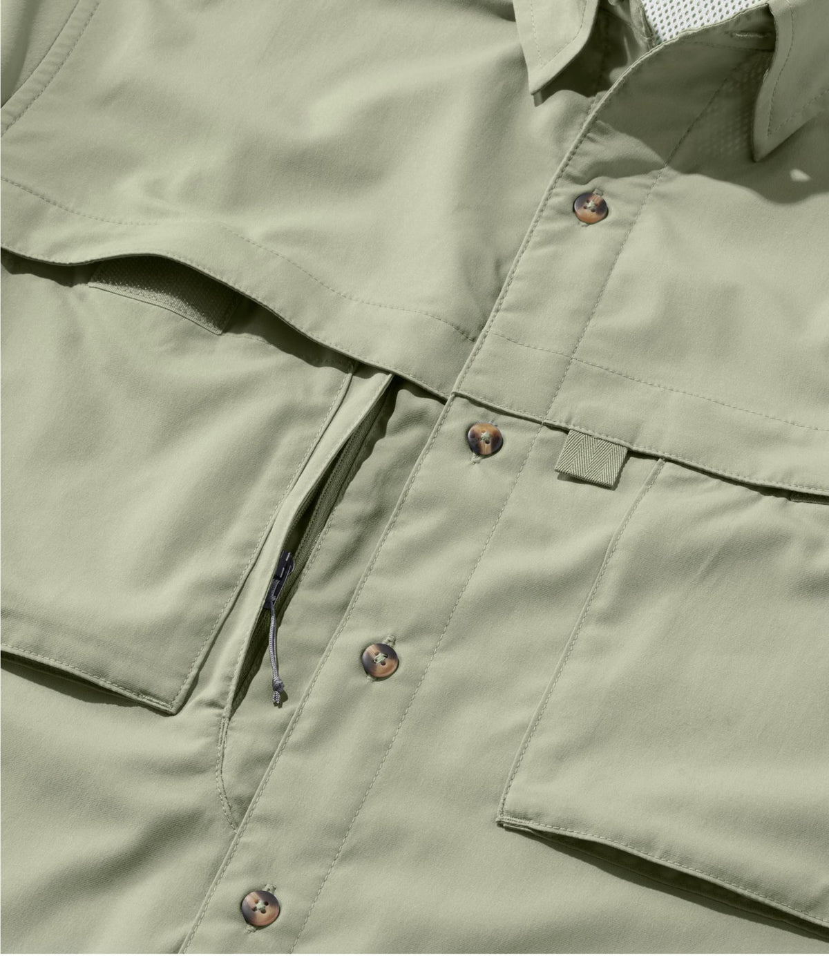 L.L.Bean Men's Tropicwear Shirt, Long-Sleeve Dusty Sage