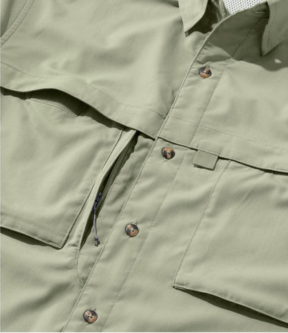 L.L.Bean Men's Tropicwear Shirt, Long-Sleeve Dusty Sage