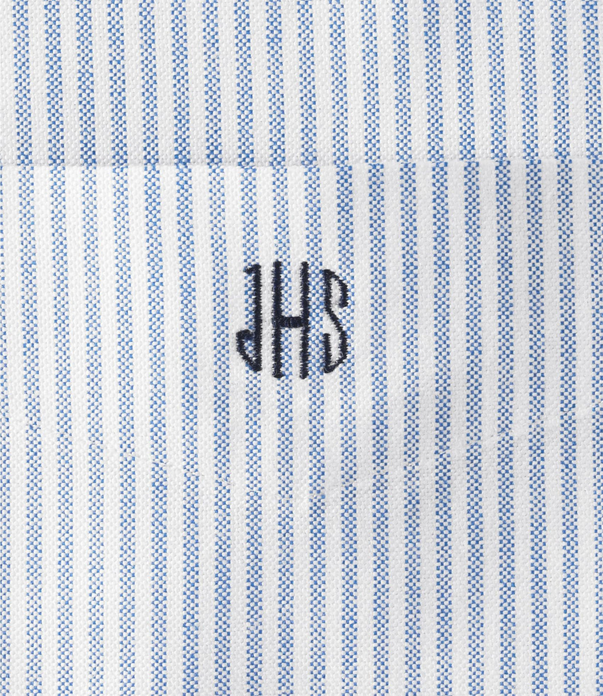 L.L.Bean Men's Wrinkle-Free Classic Oxford Cloth Shirt, Traditional Fit University Stripe French Blue