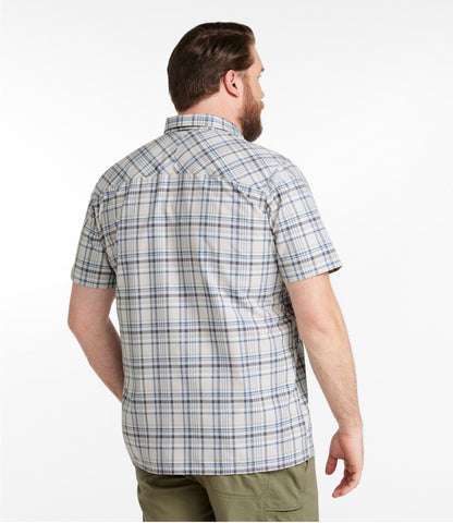L.L.Bean Men's SunSmart® Cool Weave Shirt Short-Sleeve Evergreen/Iron