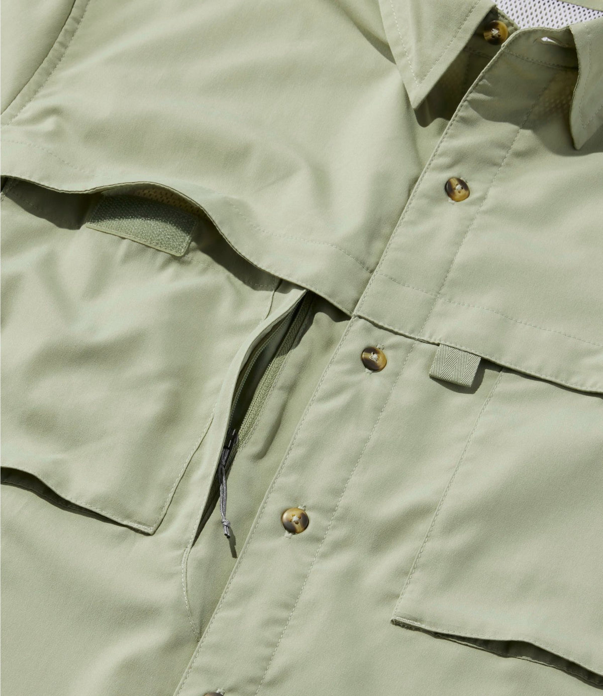 L.L.Bean Men's Tropicwear Shirt, Short-Sleeve Soft Blue