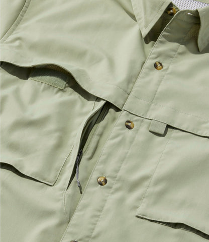 L.L.Bean Men's Tropicwear Shirt, Short-Sleeve Soft Blue