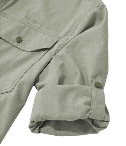 L.L.Bean Men's No Fly Zone Shirt, Long-Sleeve Deep Olive