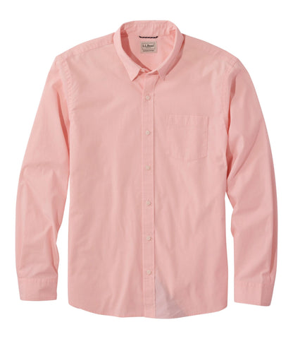 L.L.Bean Men's Comfort Stretch Performance® Shirt, Long-Sleeve, Slightly Fitted Untucked Fit Woodrose