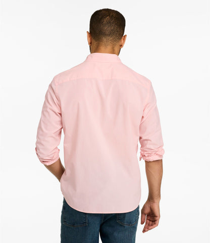 L.L.Bean Men's Comfort Stretch Performance® Shirt, Long-Sleeve, Slightly Fitted Untucked Fit Woodrose