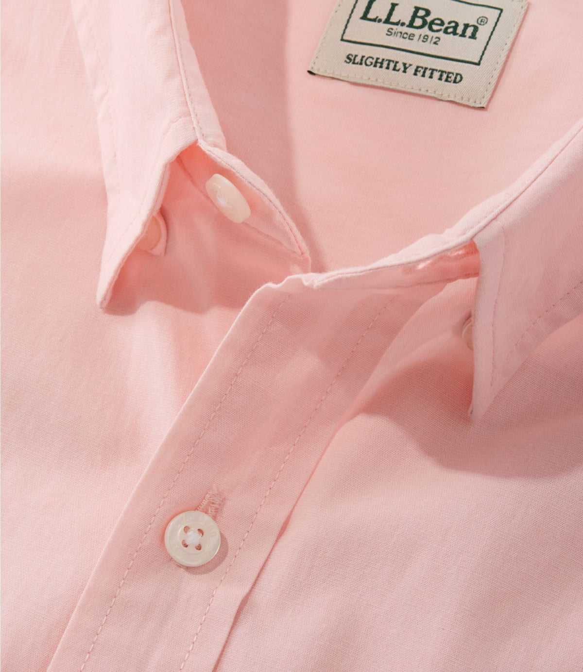 L.L.Bean Men's Comfort Stretch Performance® Shirt, Long-Sleeve, Slightly Fitted Untucked Fit Woodrose
