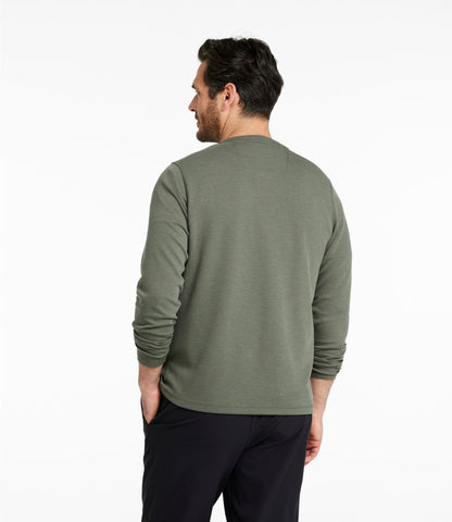L.L.Bean Men's Mountainside Micro Waffle Henley Thyme