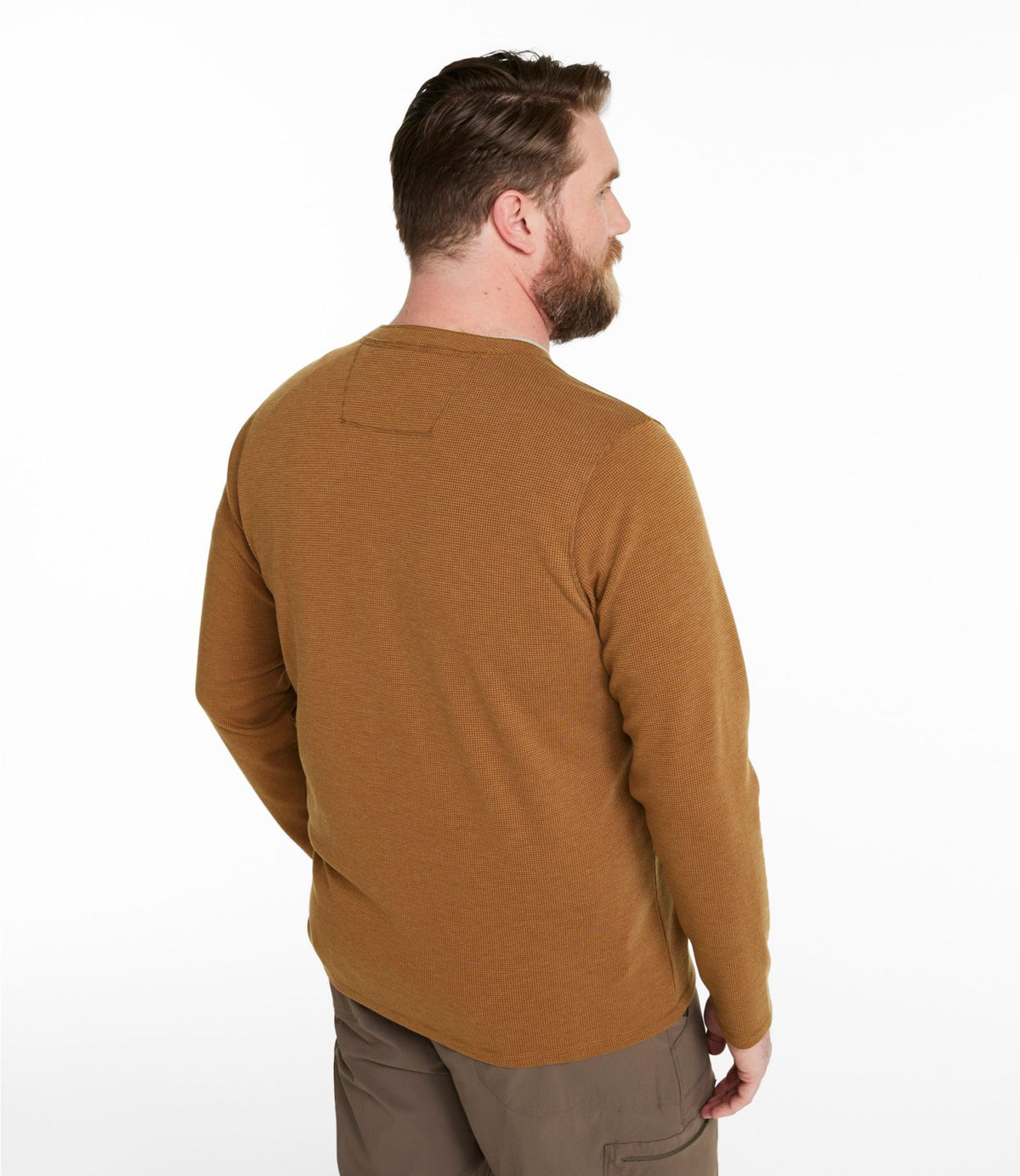 L.L.Bean Men's Mountainside Micro Waffle Henley Thyme