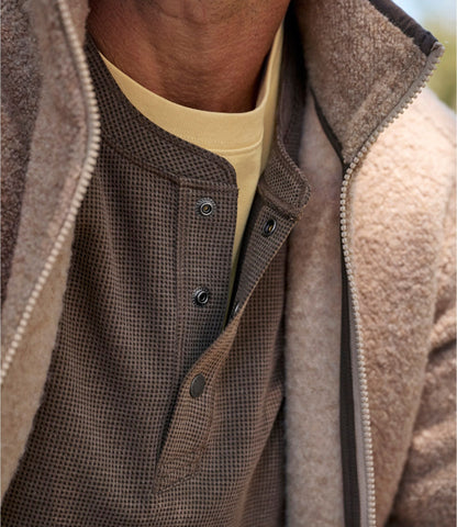 L.L.Bean Men's Mountainside Micro Waffle Henley Thyme