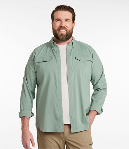 L.L.Bean Men's Tropicwear CoolPro Fishing Shirt, Long-Sleeve