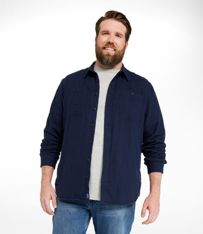 L.L.Bean Men's 1912 Field Flannel Shirt, Lined, Slightly Fitted Untucked Fit