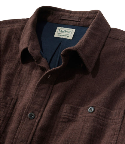 L.L.Bean Men's 1912 Field Flannel Shirt, Lined, Slightly Fitted Untucked Fit