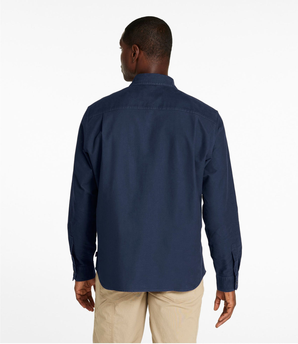 L.L.Bean Men's Bean's Moleskin Shirt, Slightly Fitted Untucked Fit