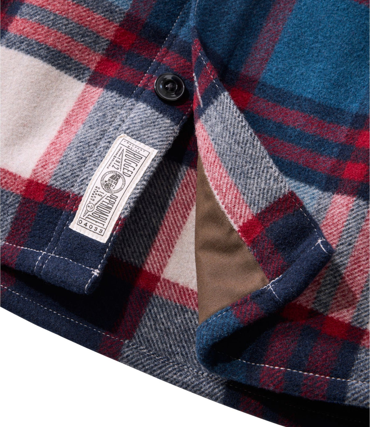 L.L.Bean Men's Signature Wool Workshirt, Plaid Iron Blue