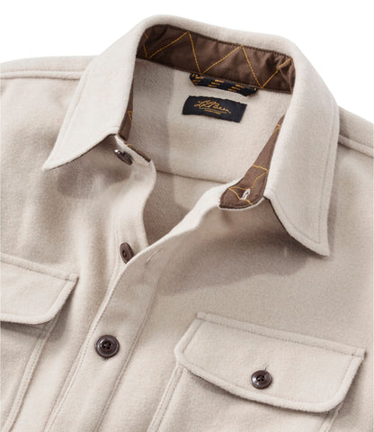 L.L.Bean Men's Signature Wool Workshirt Gray Heather