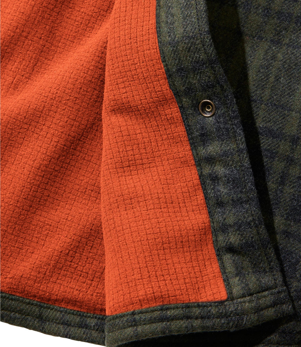 L.L.Bean Men's Maine Guide Lightweight Lined Wool Field Shirt, Plaid Forest Shade Plaid