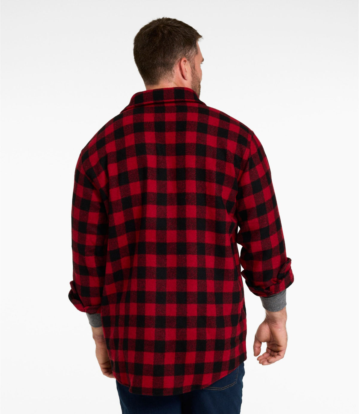 L.L.Bean Men's Maine Guide Shirt Cobalt/Black