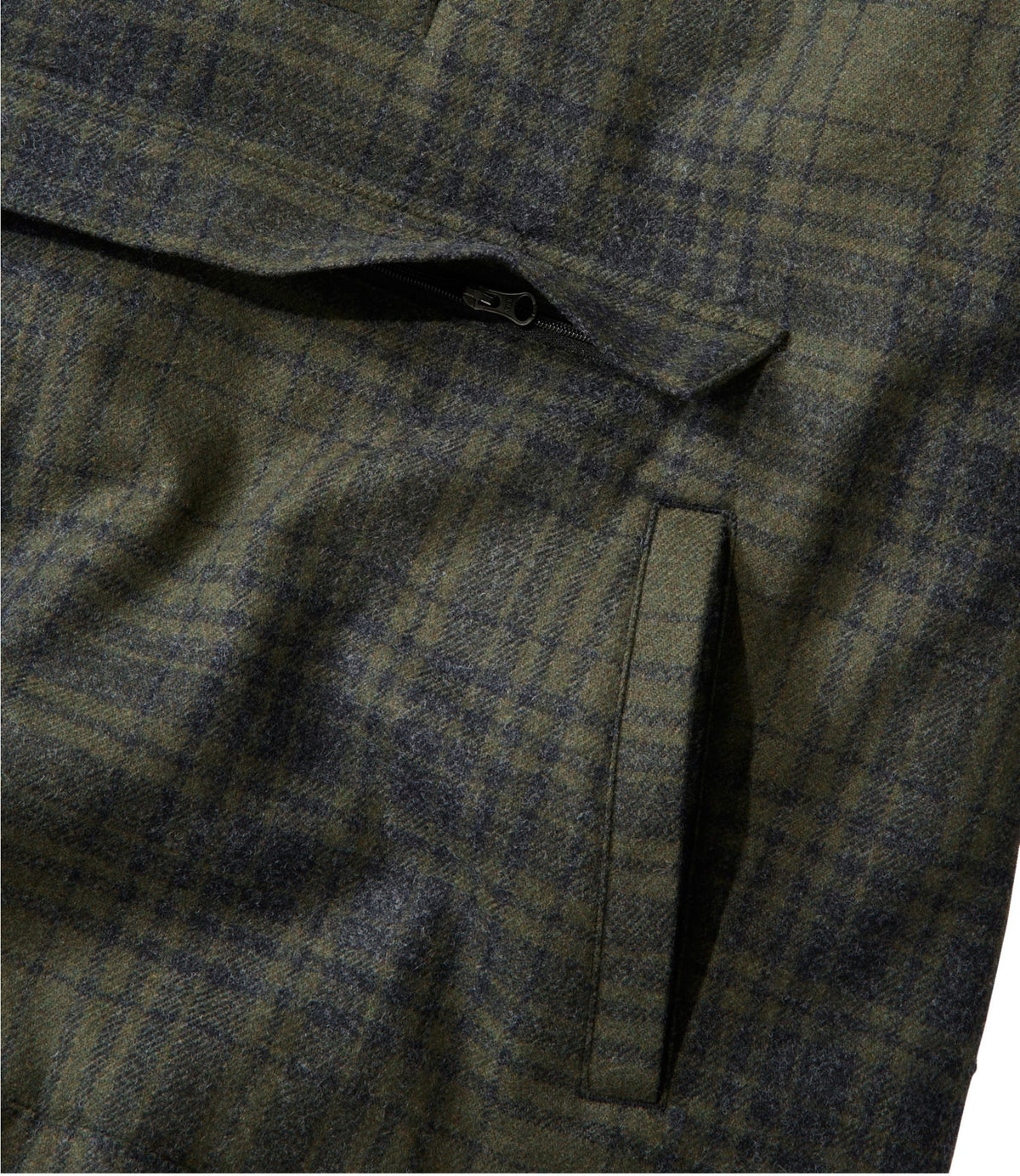 L.L.Bean Men's Maine Guide Wool Anorak Forest Shade