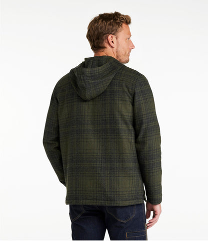 L.L.Bean Men's Maine Guide Wool Anorak Forest Shade