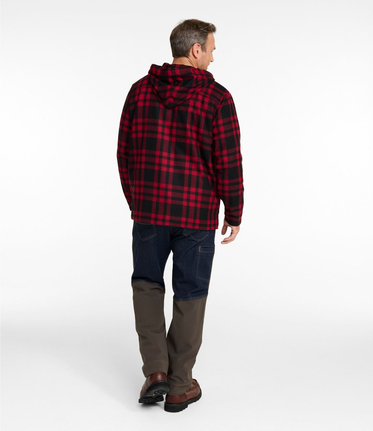 L.L.Bean Men's Maine Guide Wool Anorak Forest Shade
