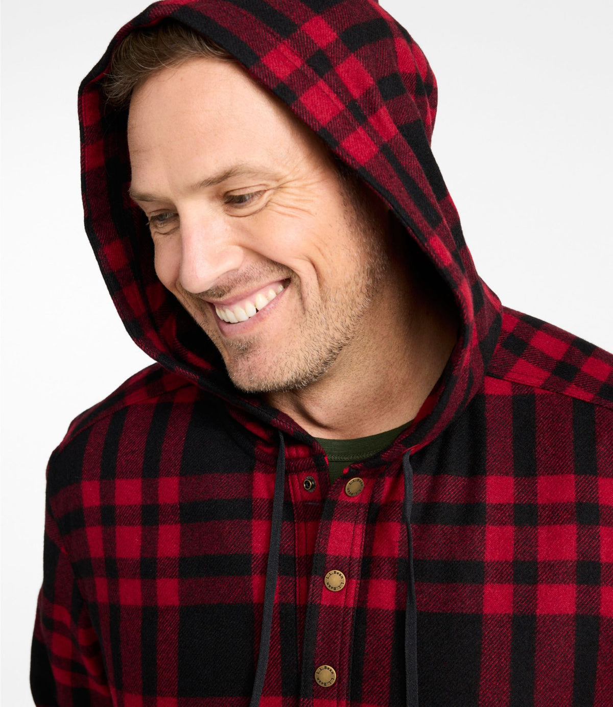 L.L.Bean Men's Maine Guide Wool Anorak Forest Shade