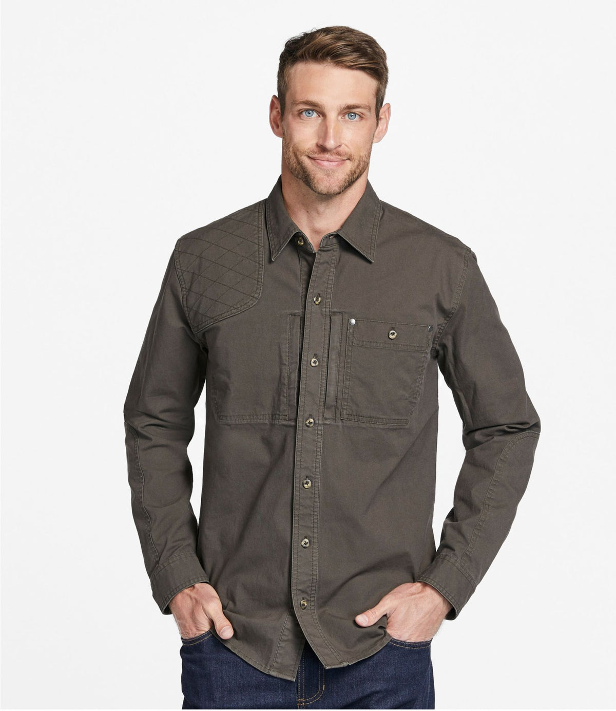 L.L.Bean Men's Stretch Briar Shirt Briar