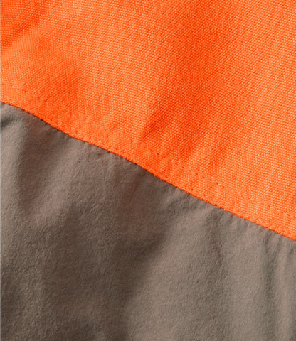 L.L.Bean Men's Technical Stretch Upland Shirt with No Fly Zone Ash/Hunter Orange