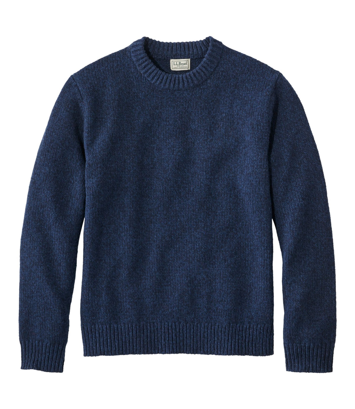 L.L.Bean Men's Bean's Classic Ragg Wool Sweater, Crewneck Nautical Navy