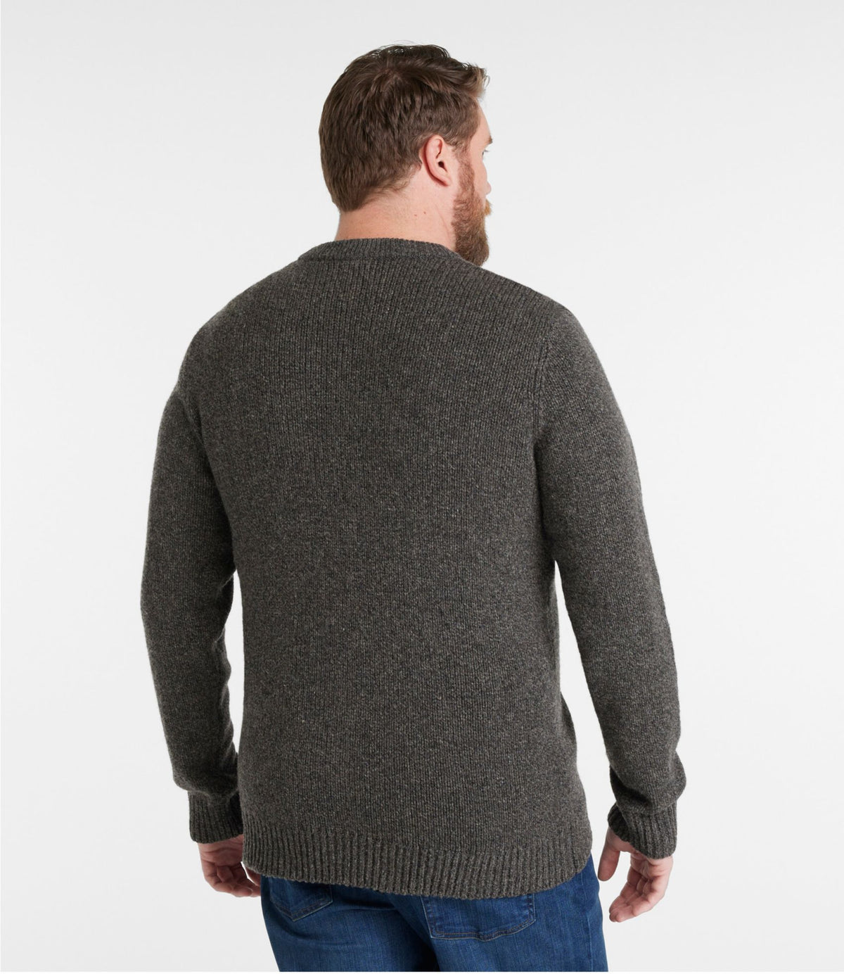 L.L.Bean Men's Bean's Classic Ragg Wool Sweater, Crewneck Nautical Navy