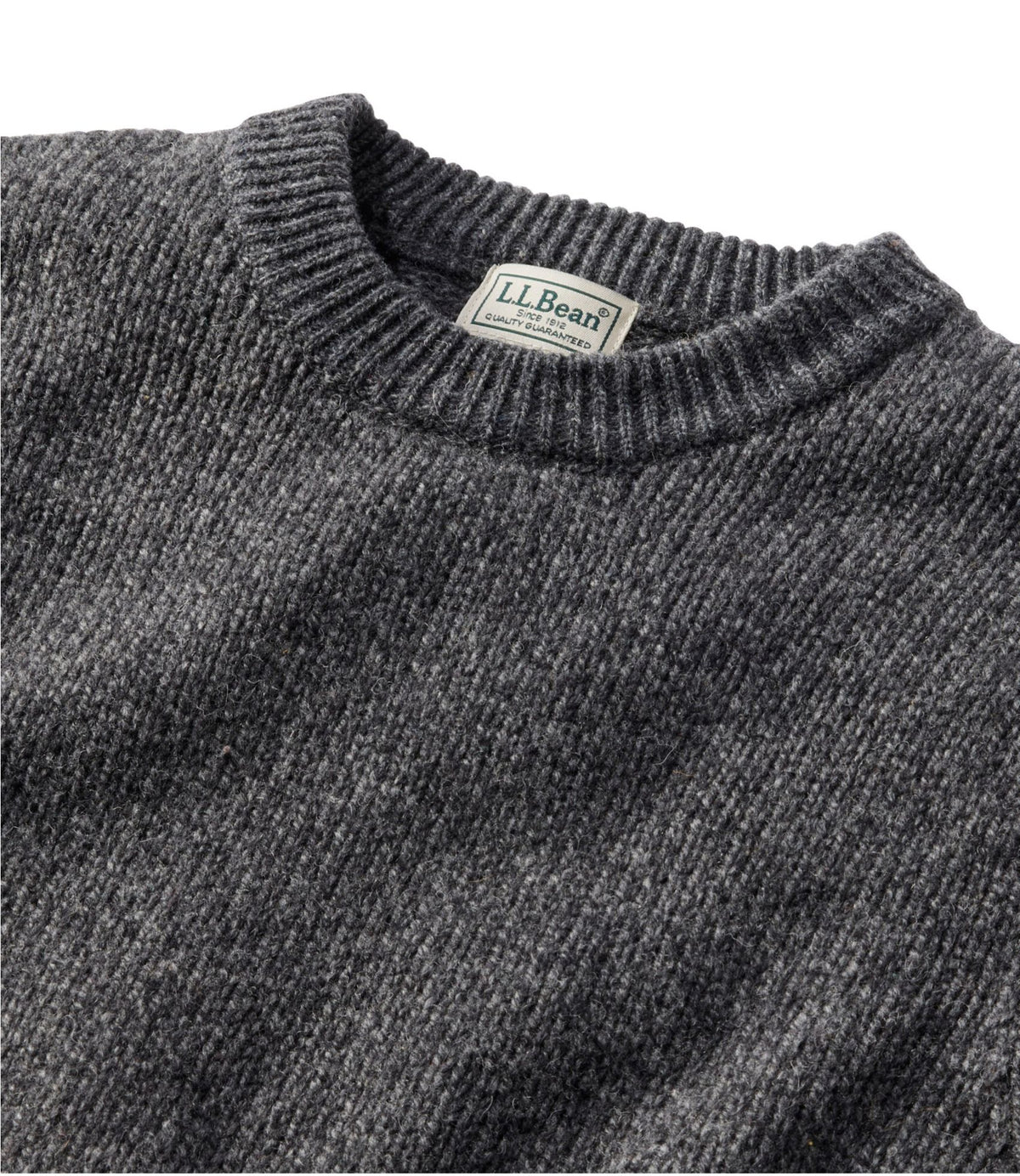 L.L.Bean Men's Bean's Classic Ragg Wool Sweater, Crewneck Nautical Navy