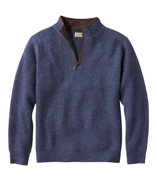 L.L.Bean Men's Waterfowl Sweater Carbon Navy