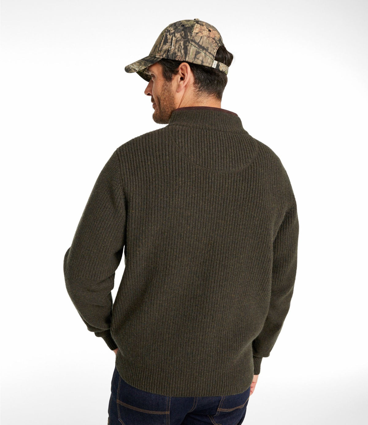 L.L.Bean Men's Waterfowl Sweater Carbon Navy