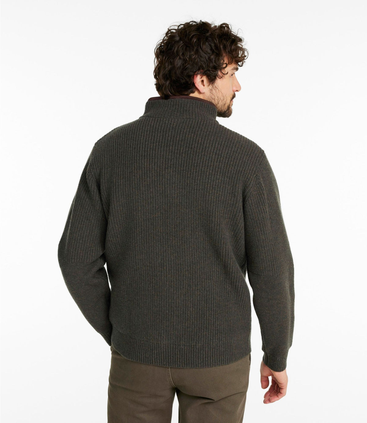 L.L.Bean Men's Waterfowl Sweater with WINDSTOPPER by GORE-TEX LABS Carbon Navy