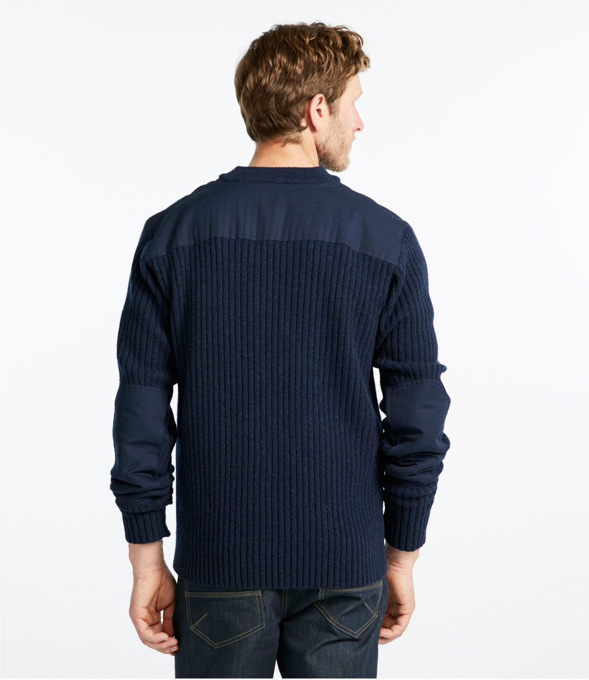 L.L.Bean Commando Sweater, Henley Sweaters for Men | L.L.Bean Bright Navy Heather