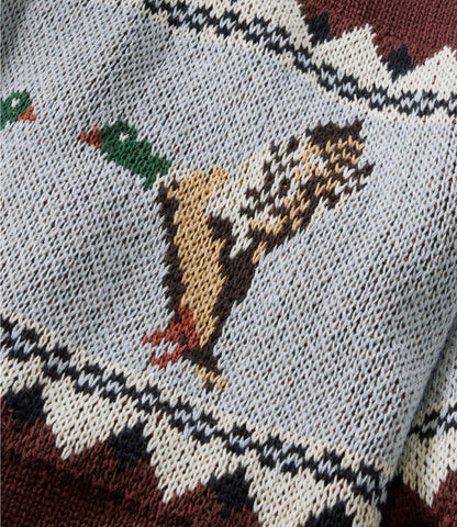 L.L.Bean Men's Signature Organic Cotton Rollneck Sweater Currant Mallard